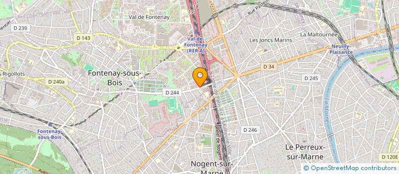 localisation de l'entreprise BINA à FONTENAY-SOUS-BOIS