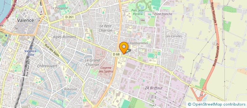 localisation de l'entreprise BINA CONSTRUCTIONS à VALENCE