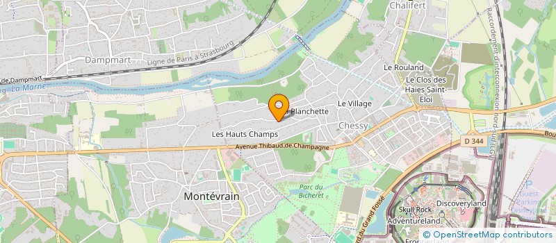localisation de l'entreprise BINA SOLUTIONS à CROISSY-BEAUBOURG