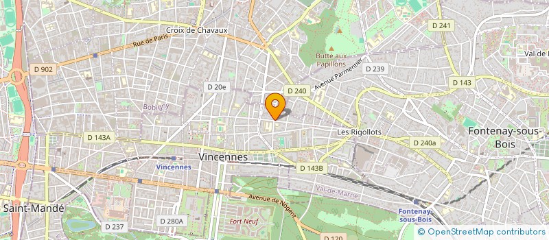 localisation de l'entreprise BINAIRE & PLUS à VINCENNES