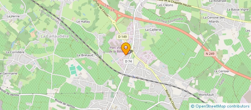 localisation de l'entreprise BINAR HANDLING à LA HAIE-FOUASSIERE