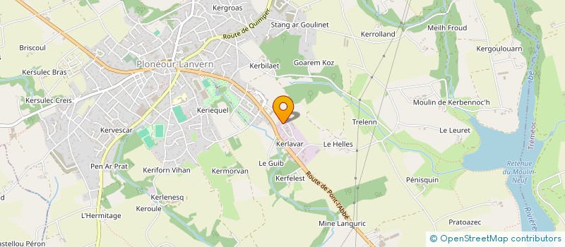 localisation de l'entreprise BINARD  PLONEOUR-LANVERN