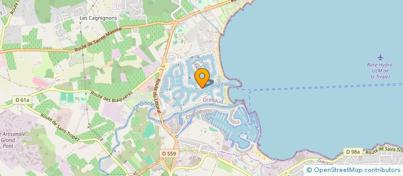 localisation de l'entreprise BINARD IMMOBILIER à GRIMAUD