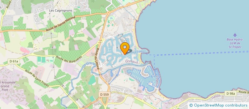 localisation de l'entreprise BINARD INVESTISSEMENT  GRIMAUD