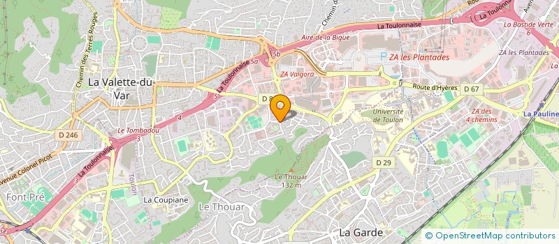 localisation de l'entreprise BINAWEB  LA VALETTE-DU-VAR