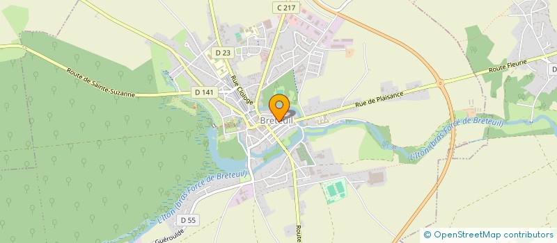 localisation de l'entreprise BINDAKE à BRETEUIL