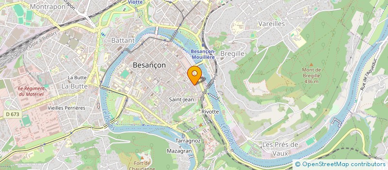 localisation de l'entreprise BINDAU  BESANCON