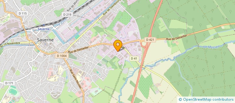 localisation de l'entreprise BINDER MECATEC SARL à SAVERNE