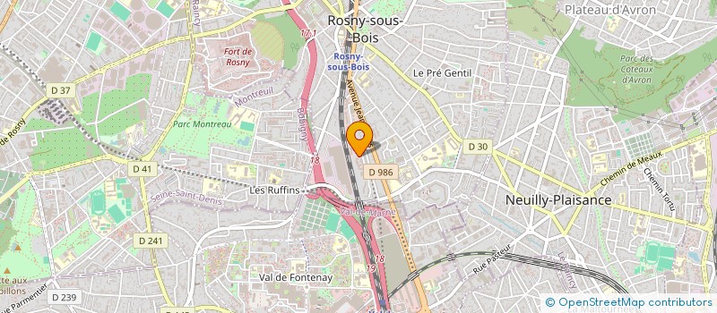 localisation de l'entreprise BINDJO à ROSNY-SOUS-BOIS