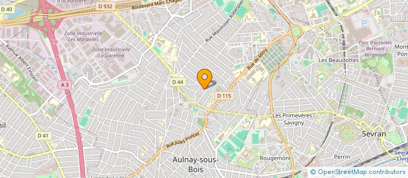 localisation de l'entreprise BINENT à AULNAY-SOUS-BOIS