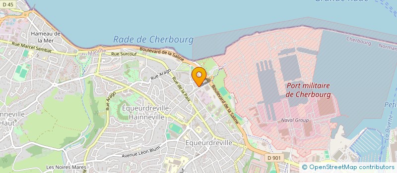 localisation de l'entreprise BINET BENJAMIIN à CHERBOURG-EN-COTENTIN