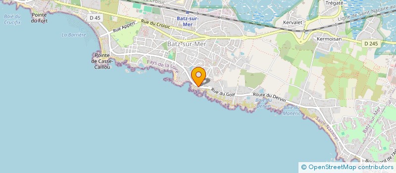 localisation de l'entreprise BINET DE SAINTE PREUVE à BATZ-SUR-MER