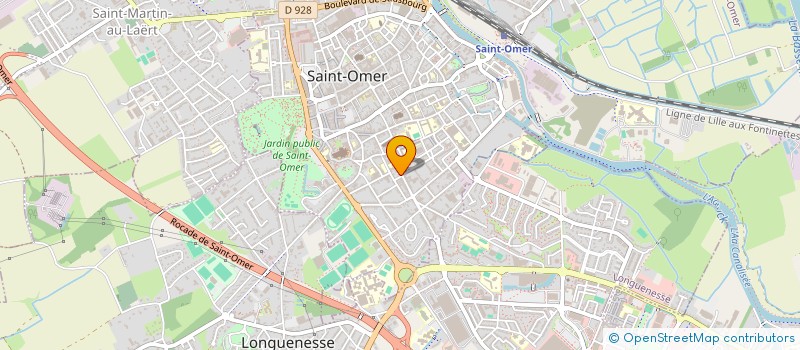 localisation de l'entreprise BINET  LERICHE  SAINT-OMER