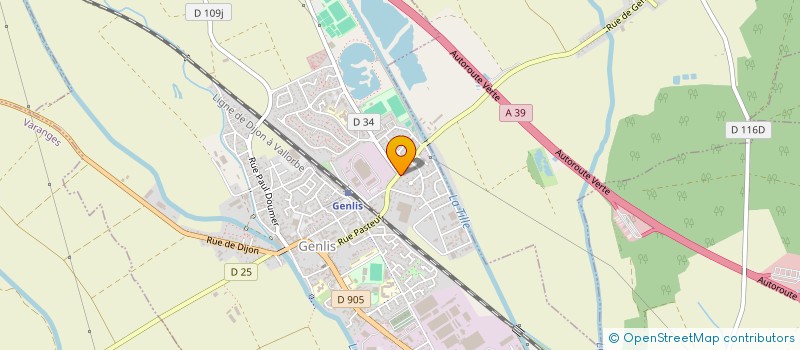 localisation de l'entreprise BINET SYLVIE  GENLIS