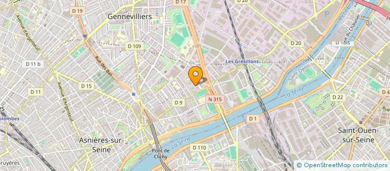 localisation de l'entreprise BINETTE HOUSE à GENNEVILLIERS