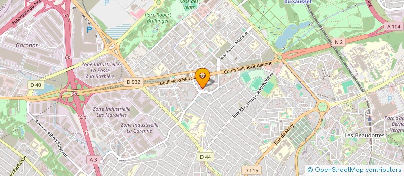localisation de l'entreprise BINGO BOXING CLUB AULNAY à AULNAY-SOUS-BOIS