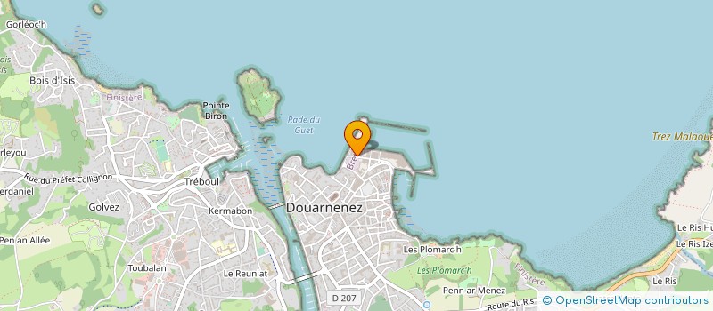 localisation de l'entreprise BINGO PRESSING à DOUARNENEZ
