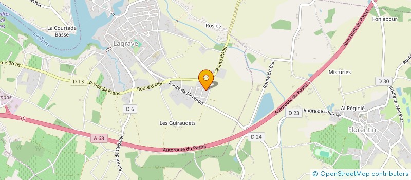 localisation de l'entreprise BINGOTECH GROUP  LAGRAVE