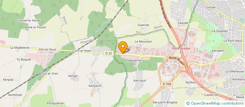 localisation de l'entreprise BINGUL à AURAY