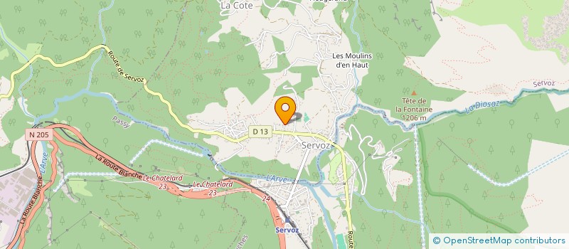 localisation de l'entreprise BINI CONSTRUCTIONS  SERVOZ