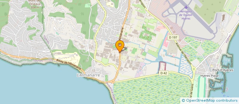 localisation de l'entreprise BINI LA MARIEE  HYERES