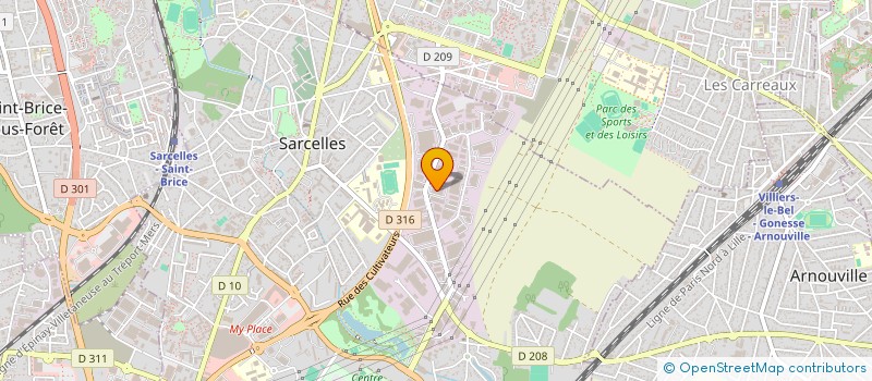 localisation de l'entreprise BINIANE ESTATE  SARCELLES