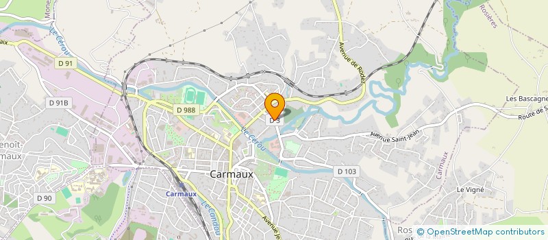 localisation de l'entreprise BINIAOUANBREIZH  CARMAUX