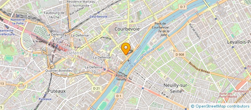localisation de l'entreprise BINIAW CIE à COURBEVOIE
