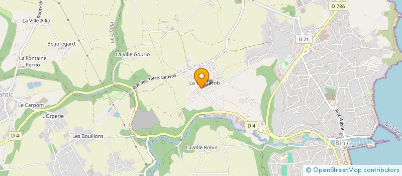 localisation de l'entreprise BINIC ETABLES KRAV MAGA - BEKM  BINIC-ETABLES-SUR-MER