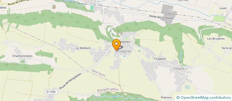 localisation de l'entreprise BINIDALI à SAINT-QUENTIN-FALLAVIER