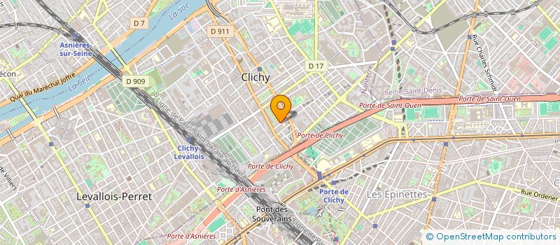 localisation de l'entreprise BINKADI à CLICHY