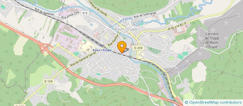 localisation de l'entreprise BINO  RAON-L'ETAPE