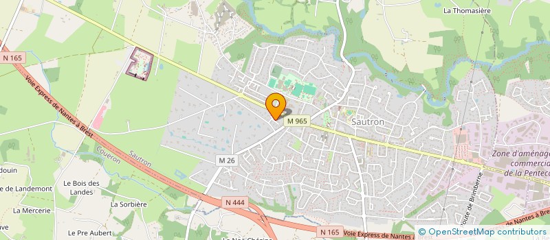 localisation de l'entreprise BINOCLE EYEWEAR à GRANDCHAMP-DES-FONTAINES