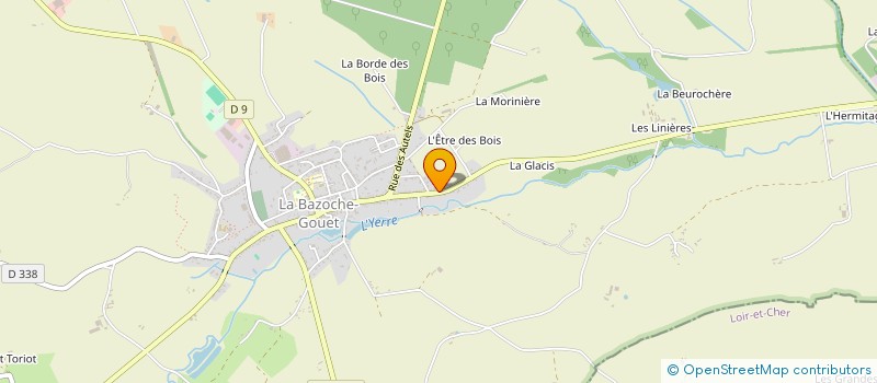 localisation de l'entreprise BINOIST à LA BAZOCHE-GOUET