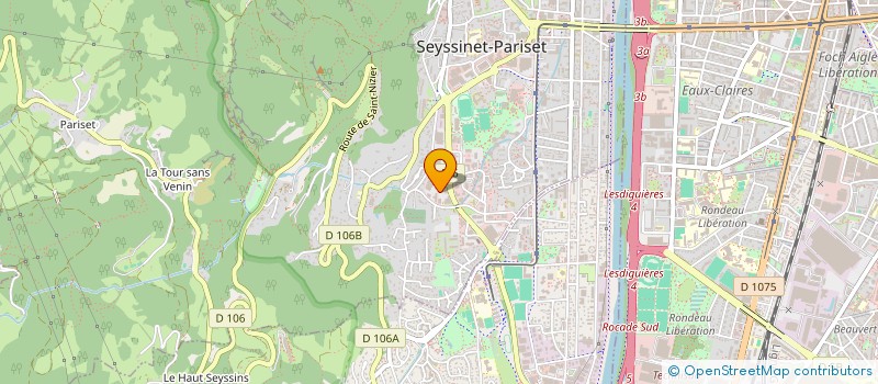 localisation de l'entreprise BINOME  SEYSSINET-PARISET