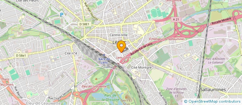 localisation de l'entreprise BINOME DE A A Z  LENS