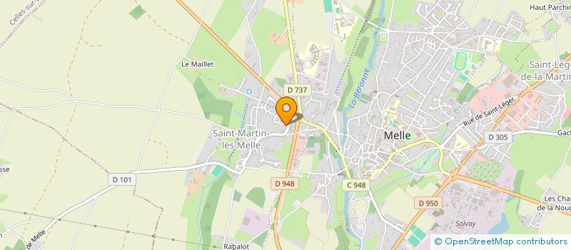 localisation de l'entreprise BINOMEO  MELLE