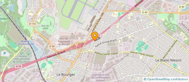 localisation de l'entreprise BINOVE à LE BLANC-MESNIL