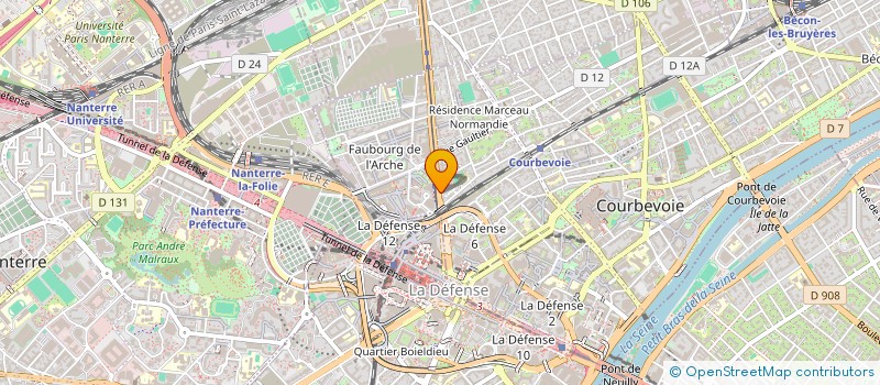 localisation de l'entreprise BINTCO à COURBEVOIE