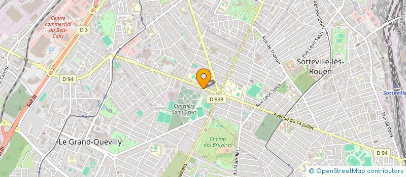 localisation de l'entreprise BINTI  LE PETIT-QUEVILLY