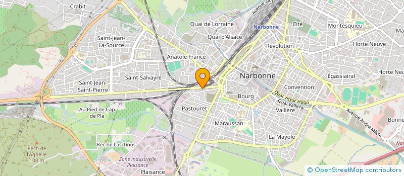 localisation de l'entreprise BINTNESS  NARBONNE