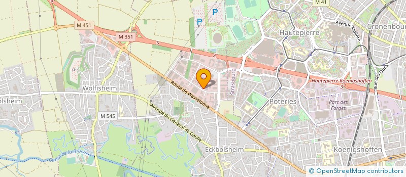 localisation de l'entreprise BINZEL SOUDAGE  ECKBOLSHEIM