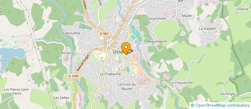 localisation de l'entreprise BIO à USSEL