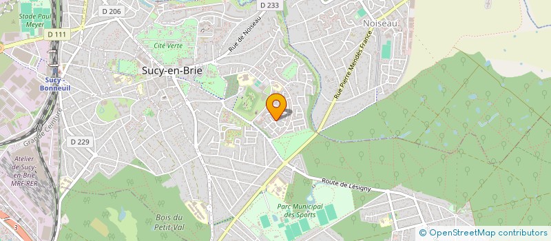 localisation de l'entreprise BIO ACTIVITIES à SUCY-EN-BRIE