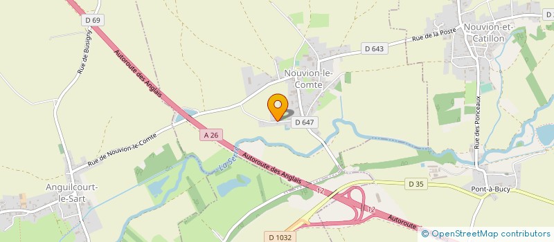 localisation de l'entreprise BIO-AISNERGIES à ANGUILCOURT-LE-SART
