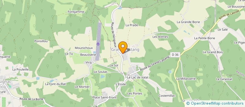 localisation de l'entreprise BIO AQUITAINE à LALINDE