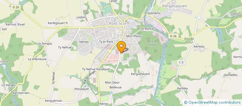 localisation de l'entreprise BIO AUTO LAVAGE à QUIMPERLE