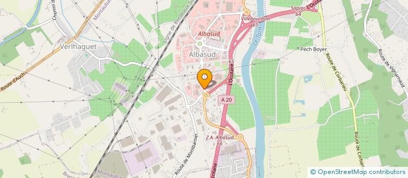 localisation de l'entreprise BIO BEARN COOP à MONTAUBAN
