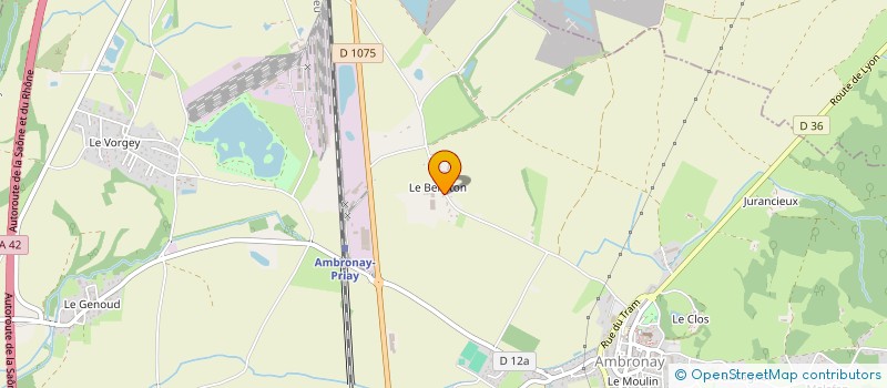 localisation de l'entreprise BIO BRESSE BUGEY COTIERE - 3BC  AMBRONAY