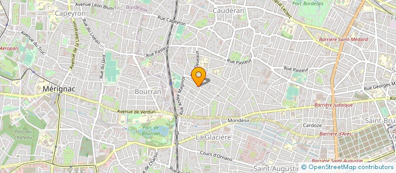 localisation de l'entreprise BIO CAUDERAN à BORDEAUX